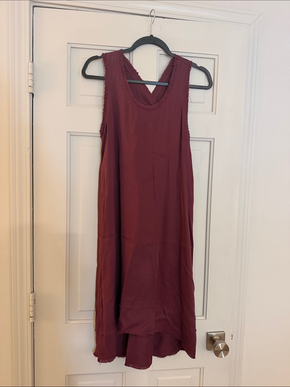 Anthropologie Sleeveless Midi Dress in Deep Berry